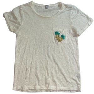 J. Crew Pineapple Pocket T-Shirt